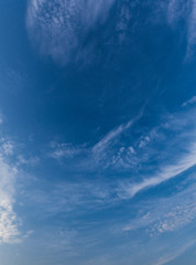 Bright sky and white clouds