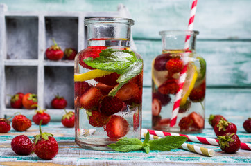 Cold transparent drink