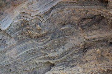 formations géologiques du Vulcano, volcan des Eoliennes