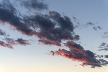 Fototapeta premium Evening sky and amazing clouds