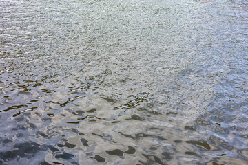 Water smooth on the sea as an abstract background