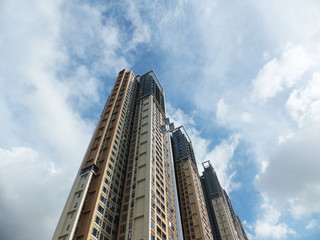 Shenzhen, China: a newly built residential building