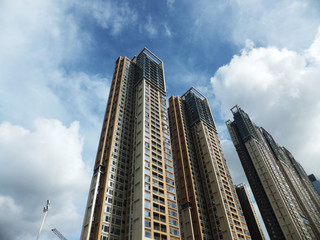 Shenzhen, China: a newly built residential building