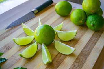 getting ready to make some mojito cocktails 