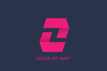 Vector Template Logo Letter O Line Design. Creative minimalism logotype symbol icon emblem.