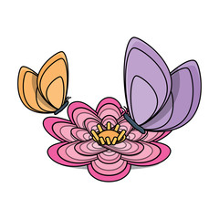 beautiful butterfly icon