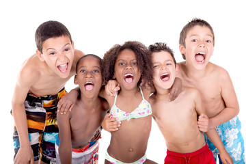 Obraz premium group of kids posing
