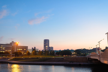 Obraz premium 地方都市夜景