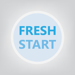 fresh start concept- vector illustration