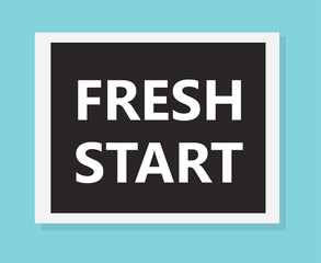 fresh start concept- vector illustration