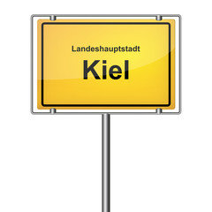 Ortsschild - Kiel
