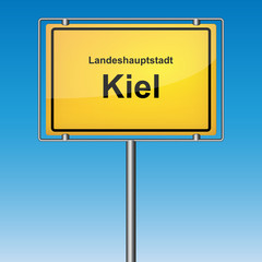 Ortsschild - Kiel