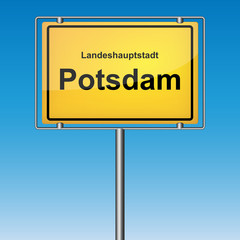 Obraz premium Ortsschild - Potsdam