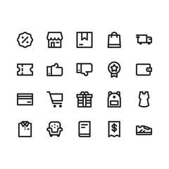 Ecommerce icon set