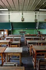 Old classroom in an elementary school that was discontinued: Kizawa,Iida city,Japan