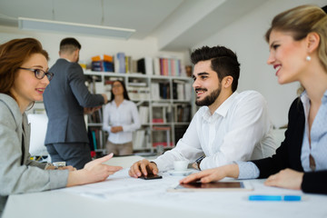 Business colleagues in conference room