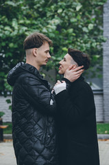 Young stylish hipster couple