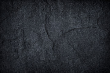 Dark grey black slate background or texture