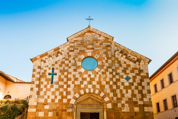 Fototapeta premium Parish church of Sts. Peter and Paul in Trequanda, Italy