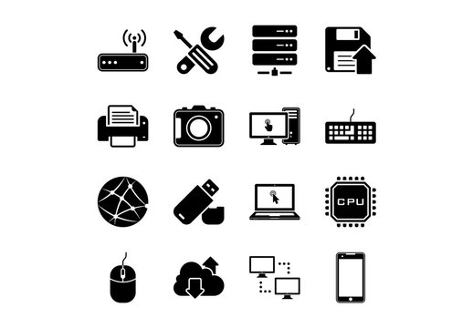Technology and Hardware Icons