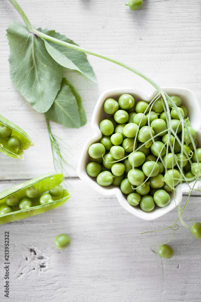 Poster Fresh green peas