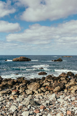 Beach of Roque de las Bodegas in Tenerife, Spain.