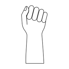 fist hand up design