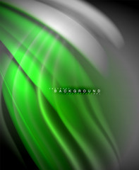 Neon holographic fluid color wave for web, wallpaper, pattern, texture and background