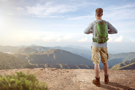 Wanderer mit Aussicht