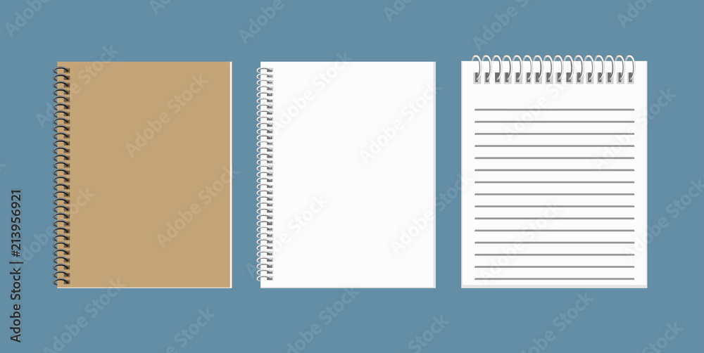 Poster note book pater and notepad