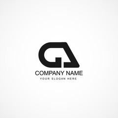 Initial Letter CA Logo Template Design