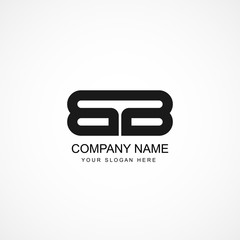 Initial Letter BB Logo Template Design