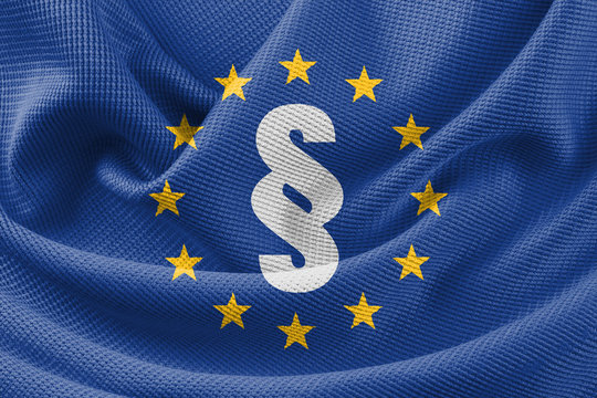 EU Regulation Law Flag Symbol