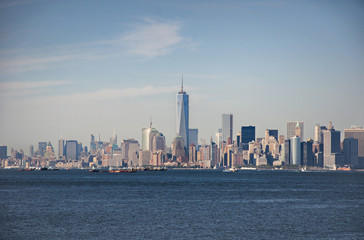 Obraz premium Manhattan street view and Nyc buildings from Empire State Building in New York City