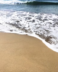 waves on the beach