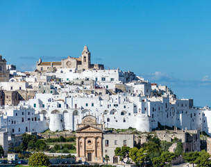 Fototapeta premium Medieval white village of Ostuni