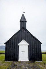 Fototapeta premium Historic Black Church on the coast