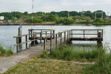 Fototapeta na wymiar Boat dock in the river