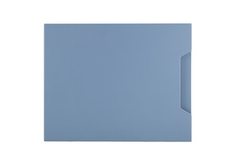 Kitchen, curved radial facade of furniture, front view. Kitchen facade isolated on white background.