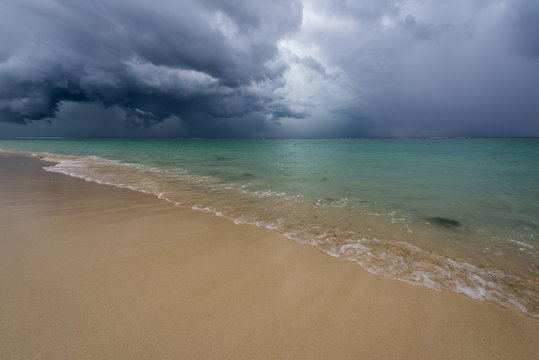 Stormy Mauritius Beach