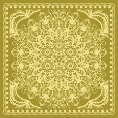 Abstract floral pattern. geometry, mandala design. vector . for invitation, bridal, wedding, wallpaper