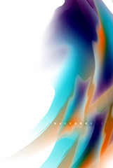 Holographic paint explosion design, fluid colors flow, colorful storm. Liquid mixing colours motion concept, trendy abstract background layout template for business presentation, app wallpaper banner