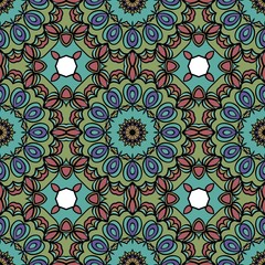 decorative seamless pattern. floral motive. vector illustration
