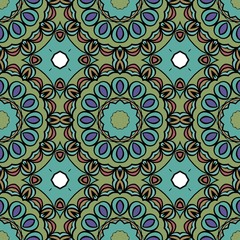 decorative seamless pattern. floral motive. vector illustration