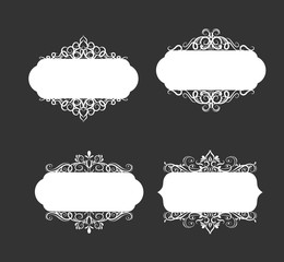 Vector illustration of old style label