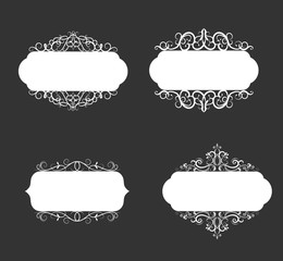 Vector illustration of old style label