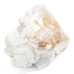 Mineral natural cut druse on a white background