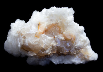 Mineral natural cut druse on white background