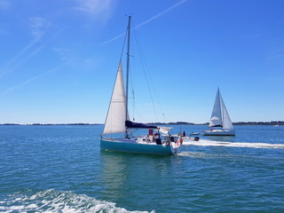 voilier en mer,dans le golfe du morbihan © Patryssia