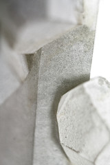 Natural rhinestone untreated on the white background